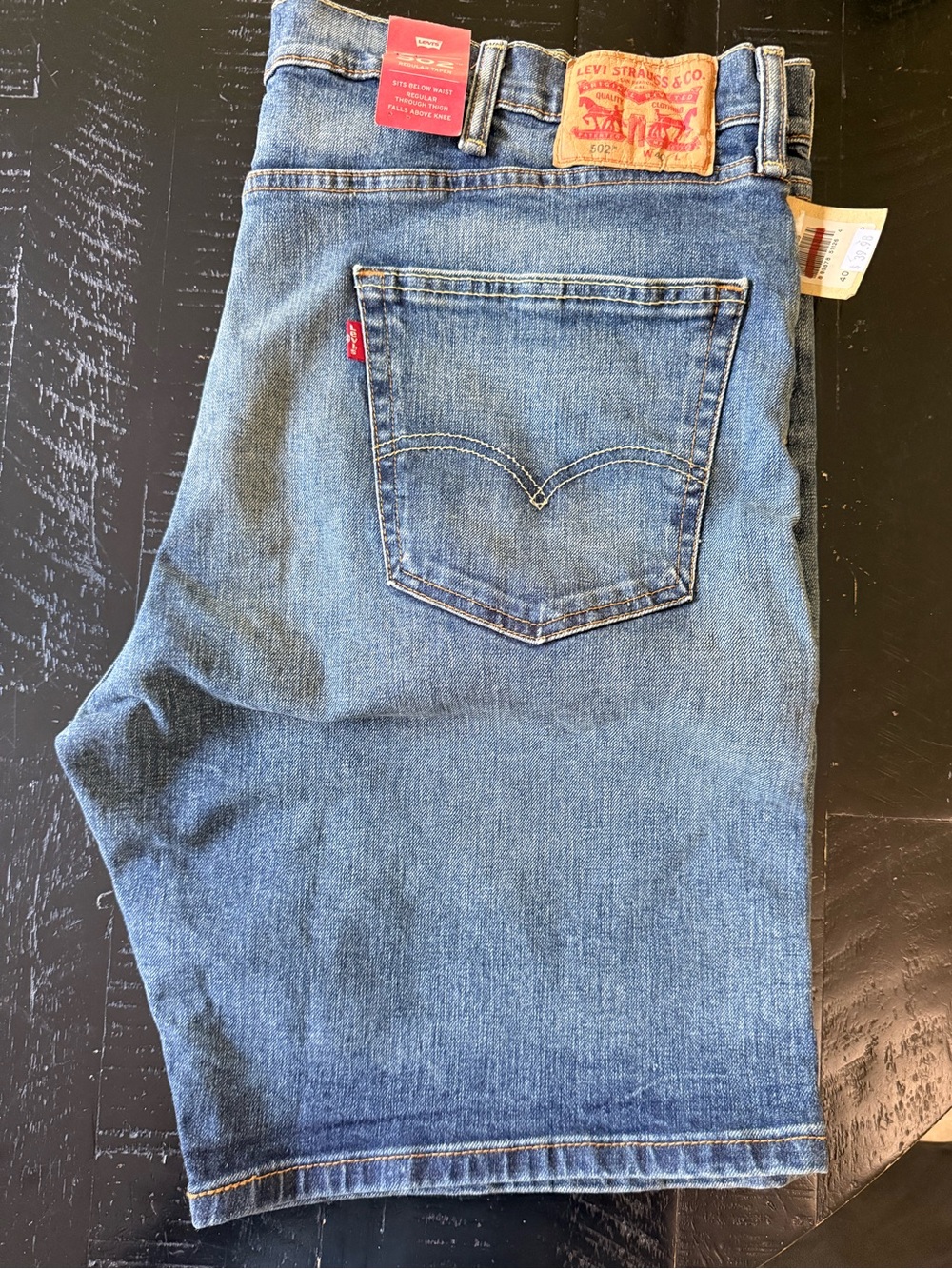 Levi's Men's Blue Denim 502 Jeans Shorts